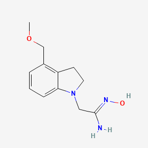 (Z)-N'-hydroxy-2-(4-(methoxymethyl)indolin-1-yl)acetimidamide