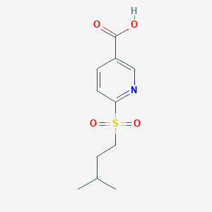 6-(Isopentylsulfonyl)nicotinic acid