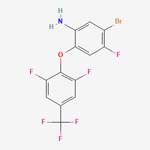 5-Bromo-2-[2,6-difluoro-4-(trifluoromethyl)phenoxy]-4-fluoroaniline