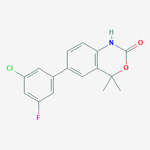 6-(3-Chloro-5-fluorophenyl)-4,4-dimethyl-1H-benzo[D][1,3]oxazin-2(4H)-one