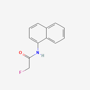 molecular formula C12H10FNO B13426056 Acetamide, 2-fluoro-N-(naphthyl)- CAS No. 318-85-4