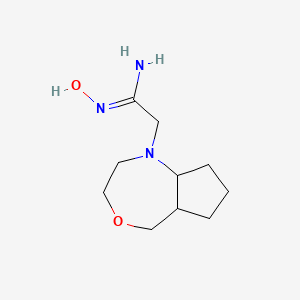 (Z)-N'-hydroxy-2-(octahydro-1H-cyclopenta[e][1,4]oxazepin-1-yl)acetimidamide