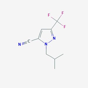 1-isobutyl-3-(trifluoromethyl)-1H-pyrazole-5-carbonitrile