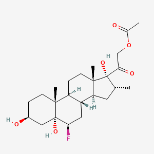 6beta-Fluoro-3beta,5alpha,17,21-tetrahydroxy-16alpha-methylpregnan-20-one 21-acetate