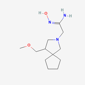 (Z)-N'-hydroxy-2-(4-(methoxymethyl)-2-azaspiro[4.4]nonan-2-yl)acetimidamide