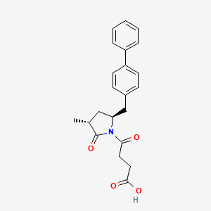 4-((3R,5S)-5-([1,1'-Biphenyl]-4-ylmethyl)-3-methyl-2-oxopyrrolidin-1-yl)-4-oxobutanoic acid