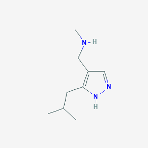 1-(3-isobutyl-1H-pyrazol-4-yl)-N-methylmethanamine