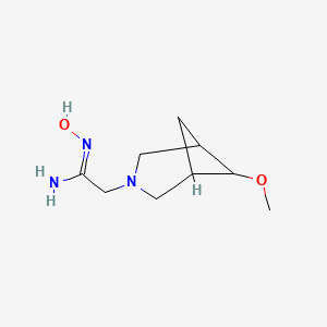 (Z)-N'-hydroxy-2-(6-methoxy-3-azabicyclo[3.1.1]heptan-3-yl)acetimidamide