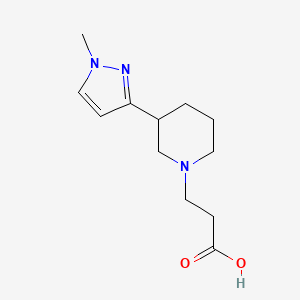 3-(3-(1-methyl-1H-pyrazol-3-yl)piperidin-1-yl)propanoic acid