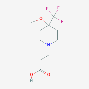 3-(4-Methoxy-4-(trifluoromethyl)piperidin-1-yl)propanoic acid