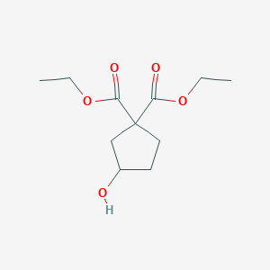 B1342618 Diethyl 3-hydroxycyclopentane-1,1-dicarboxylate CAS No. 21736-07-2