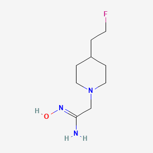 (Z)-2-(4-(2-fluoroethyl)piperidin-1-yl)-N'-hydroxyacetimidamide