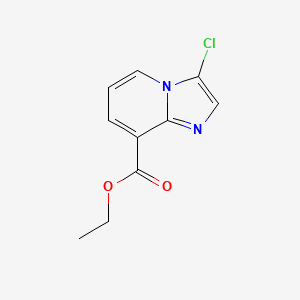 molecular formula C10H9ClN2O2 B1342628 3-氯咪唑并[1,2-a]吡啶-8-甲酸乙酯 CAS No. 133427-17-5