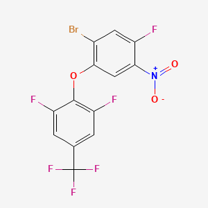 2-(2-Bromo-4-fluoro-5-nitro-phenoxy)-1,3-difluoro-5-(trifluoromethyl)benzene