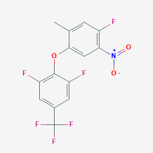 1-[2,6-Difluoro-4-(trifluoromethyl)phenoxy]-4-fluoro-2-methyl-5-nitrobenzene