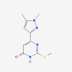 6-(1,5-dimethyl-1H-pyrazol-3-yl)-2-(methylthio)pyrimidin-4(3H)-one