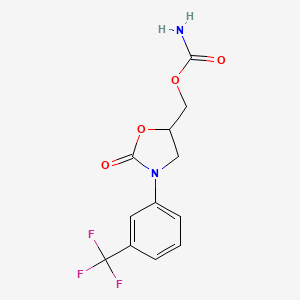 5-Hydroxymethyl-3-(m-trifluoromethylphenyl)-2-oxazolidinone carbamate