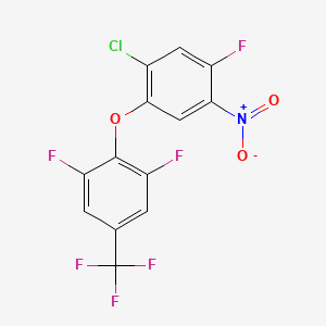 2-(2-Chloro-4-fluoro-5-nitro-phenoxy)-1,3-difluoro-5-(trifluoromethyl)benzene