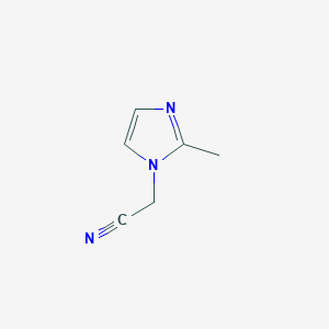 molecular formula C6H7N3 B1342640 (2-甲基-1H-咪唑-1-基)乙腈 CAS No. 82949-05-1