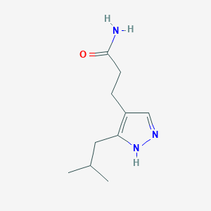 3-(3-isobutyl-1H-pyrazol-4-yl)propanamide