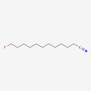 molecular formula C12H22FN B13426416 12-Fluorododecanonitrile CAS No. 334-71-4