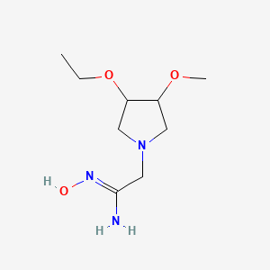 (Z)-2-(3-ethoxy-4-methoxypyrrolidin-1-yl)-N'-hydroxyacetimidamide