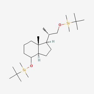 1H-Indene, 4-[[(1,1-dimethylethyl)dimethylsilyl]oxy]-1-[(1S)-2-[[(1,1-dimethylethyl)dimethylsilyl]oxy]-1-methylethyl]octahydro-7a-methyl-, (1R,3aR,7aR)-