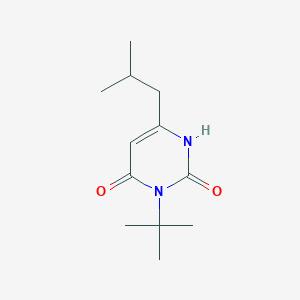 3-Tert-butyl-6-(2-methylpropyl)-1,2,3,4-tetrahydropyrimidine-2,4-dione