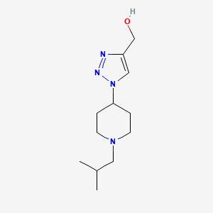 (1-(1-isobutylpiperidin-4-yl)-1H-1,2,3-triazol-4-yl)methanol