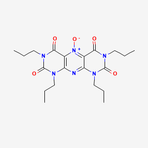 molecular formula C20H28N6O5 B13426496 5-Oxido-1,3,7,9-tetrapropylpyrimido[5,4-g]pteridin-5-ium-2,4,6,8-tetrone 