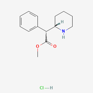 molecular formula C14H20ClNO2 B13426502 L-erythro-Methylphenidate Hydrochloride CAS No. 29419-97-4