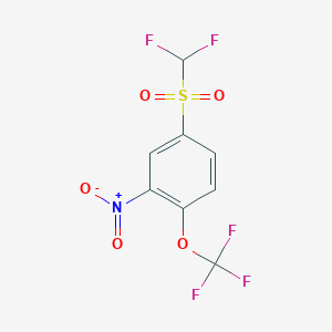 4-(Difluoromethylsulfonyl)-2-nitro-1-(trifluoromethoxy)benzene