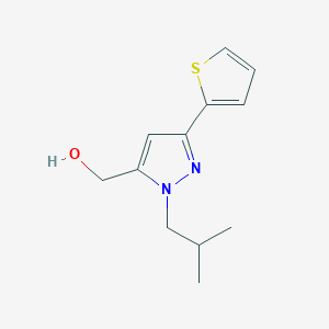 (1-isobutyl-3-(thiophen-2-yl)-1H-pyrazol-5-yl)methanol