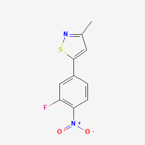 5-(3-Fluoro-4-nitrophenyl)-3-methyl-1,2-thiazole