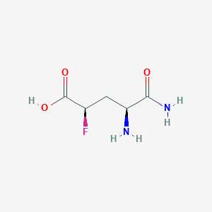 (2R,4S)-4,5-diamino-2-fluoro-5-oxopentanoic acid