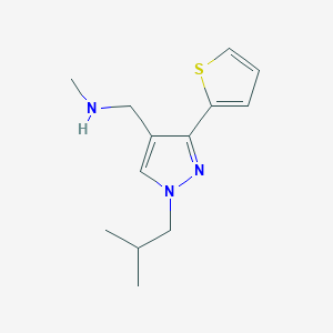 1-(1-isobutyl-3-(thiophen-2-yl)-1H-pyrazol-4-yl)-N-methylmethanamine