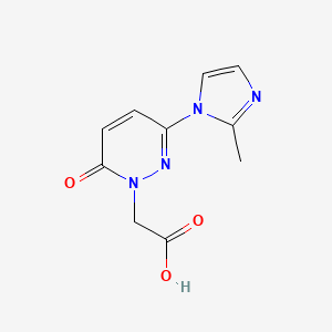 2-[3-(2-methyl-1H-imidazol-1-yl)-6-oxo-1,6-dihydropyridazin-1-yl]acetic acid