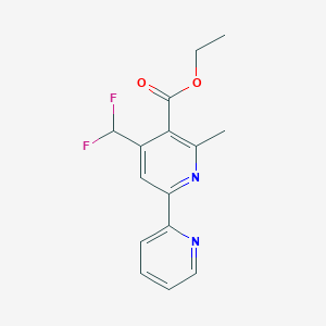 Ethyl 4-(difluoromethyl)-6-methyl-[2,2'-bipyridine]-5-carboxylate