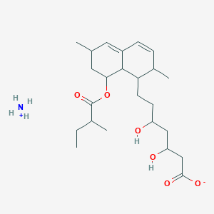 Ammonium 7-[2,6-dimethyl-8-(2-methyl-1-oxobutoxy)-1,2,6,7,8,8a-hexahydronaphthalen-1-yl]-3,5-dihydroxyheptanoate