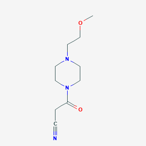 3-(4-(2-Methoxyethyl)piperazin-1-yl)-3-oxopropanenitrile