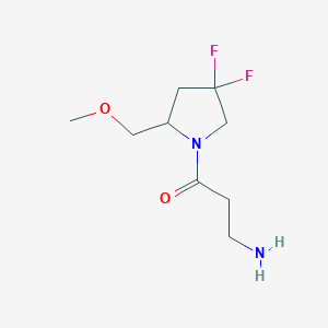 3-Amino-1-(4,4-difluoro-2-(methoxymethyl)pyrrolidin-1-yl)propan-1-one