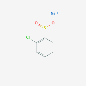 molecular formula C7H6ClNaO2S B13426744 2-Chloro-4-toluenesulfinic acid sodium salt 