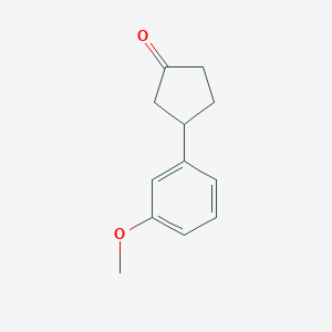 molecular formula C12H14O2 B1342685 3-(3-Méthoxyphényl)cyclopentanone CAS No. 171046-94-9