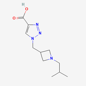 1-((1-isobutylazetidin-3-yl)methyl)-1H-1,2,3-triazole-4-carboxylic acid