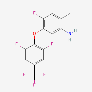 5-[2,6-Difluoro-4-(trifluoromethyl)phenoxy]-4-fluoro-2-methylaniline