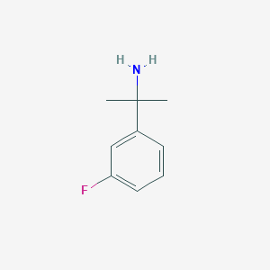 molecular formula C9H12FN B1342700 2-(3-氟苯基)丙烷-2-胺 CAS No. 74702-89-9