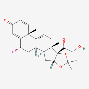 6alpha-Fluoro-21-hydroxy-16alpha,17-(isopropylidenedioxy)pregna-1,4,9(11)-triene-3,20-dione