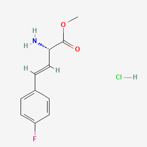 (S,E)-Methyl 2-amino-4-(4-fluorophenyl)but-3-enoate hydrochloride