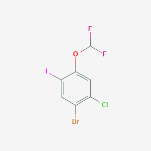 1-Bromo-2-chloro-4-(difluoromethoxy)-5-iodobenzene