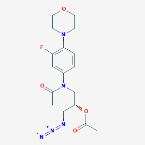 (S)-1-Azido-3-(N-(3-fluoro-4-morpholinophenyl)acetamido)propan-2-yl Acetate